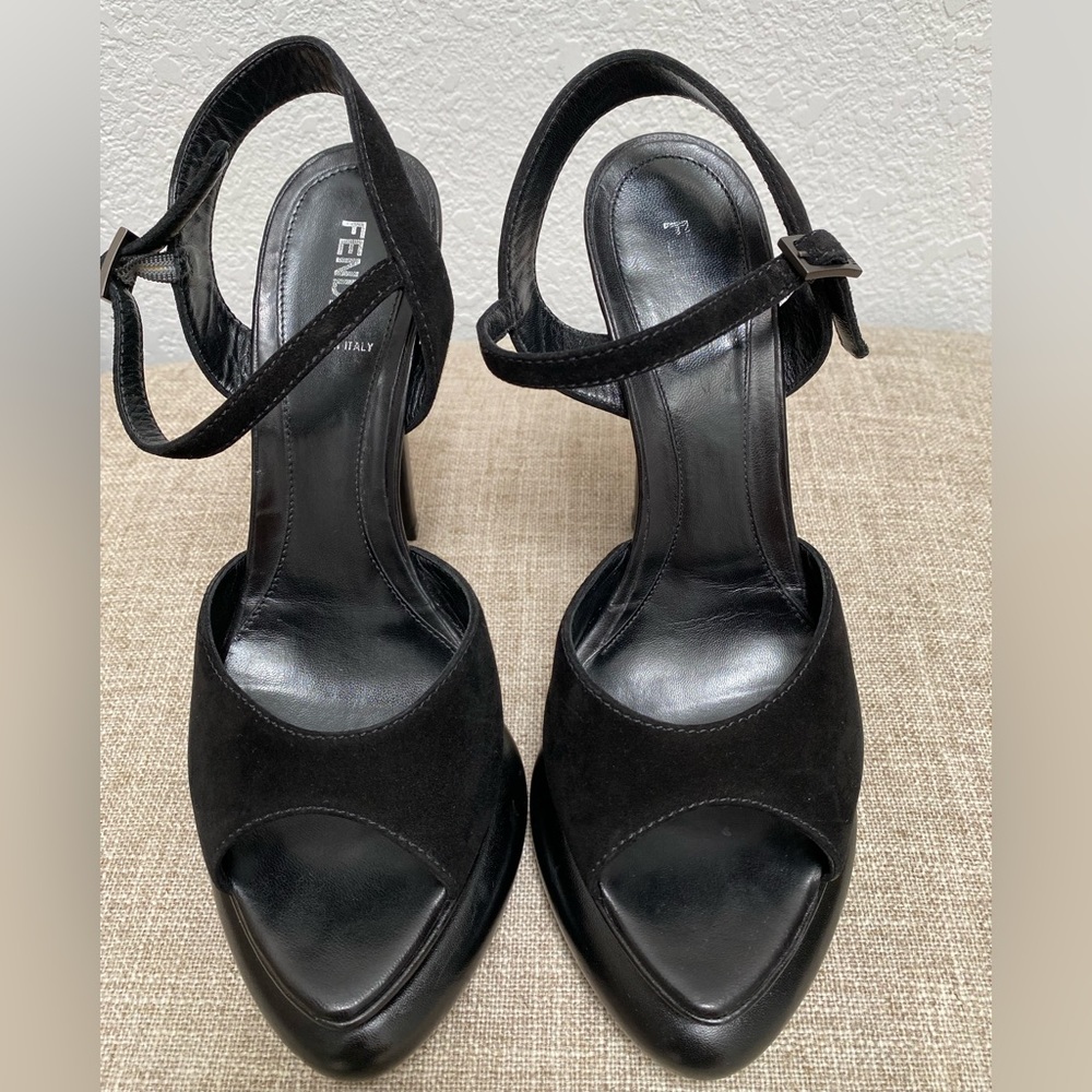 FENDI Stiletto Heels with platform black pumps